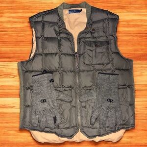 Polo r.l. Ralph Lauren quilted filet down vest size large RRL VTG